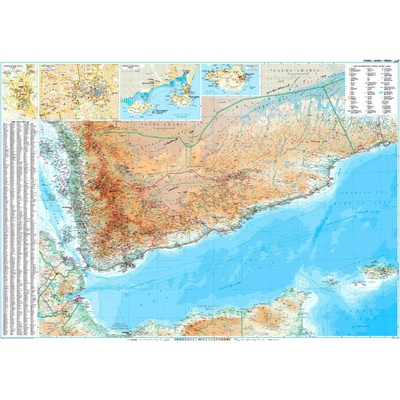 Gizi Map Jemen - nástěnná mapa 125 x 88 cm Varianta: bez rámu v tubusu, Provedení: laminovaná mapa v lištách