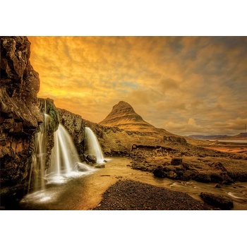 Image 1 of Educa - Puzzle Kirkjufellsfoss Falls, Norway - 1 000 piese