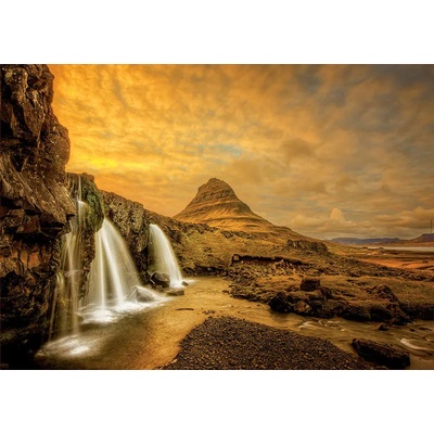 Educa - Puzzle Kirkjufellsfoss Falls, Norway - 1 000 piese