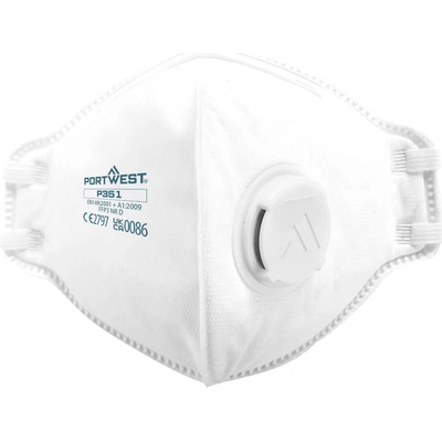 Portwest DUST MIST FOLD FLAT P351 / Respirátor FFP3 s ventilkem, 20 ks