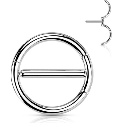 Šperky4U piercing kruh do bradavky K01064ST-1612
