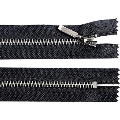 Prima-obchod Kovový zip No 5 délka 16 cm (jeansový), barva 322 černá