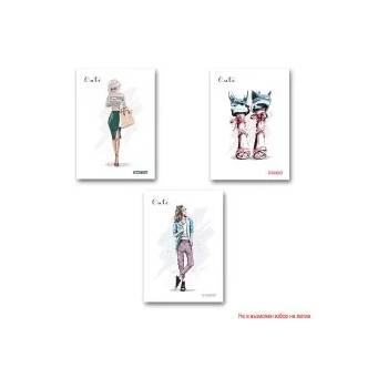 Image 1 of STREET Тетрадка с телчета Cute А5 60л широк ред