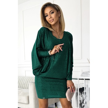 Image 1 of Numoco Широка рокля с дълги ръкави в зелен цвят 402-2nmc-1912 - Зелен, размер 2xl/3xl