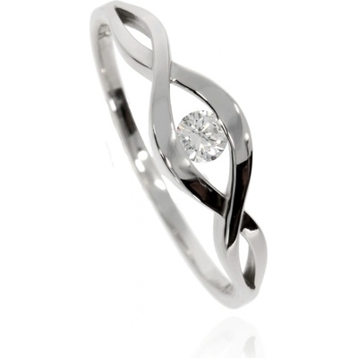 Zlatnictví Helios zlatý prsten se zirkonem 84B