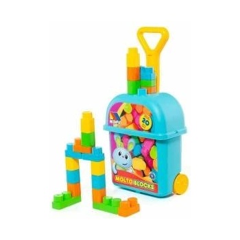 Molto Строителна Игра с Блокове Moltó 20 Части Количка