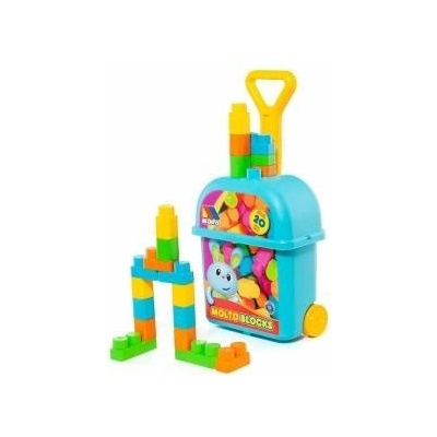 Molto Строителна Игра с Блокове Moltó 20 Части Количка