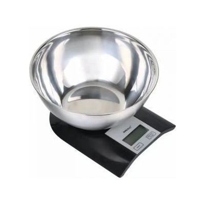 Kinghoff Кухненска везна с купа Kinghoff, 5кг, LCD дисплей, Черен, KH1828