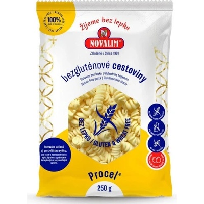 NOVALIM Bezlepkové cestoviny špirály 250 g