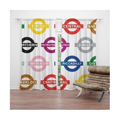 Sablio Závěsy Metro: 2 ks - 140x250 cm - Sablio