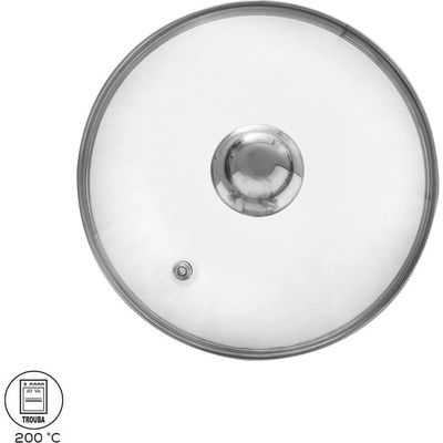 Orion pokrievka sklenená nerez úchyt 22cm