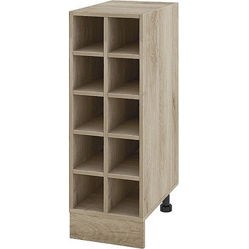 Image 1 of ИРИМ Долен кухненски шкаф бутилиера Сити АР-47 дъб сонома арвен 30 см