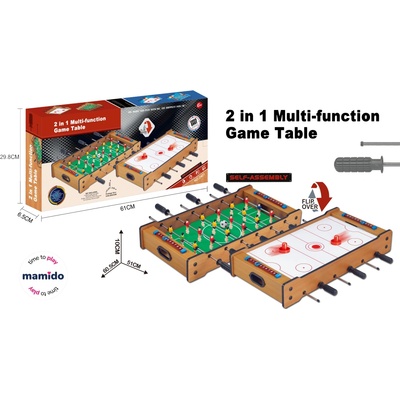 Mamido Mamido Společenská hra Stolní fotbal a Air hockey 2v1 MT1141 – Hledejceny.cz