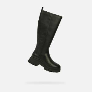 GEOX Черни дамски ботуши Geox Pluette Geox | Cheren | ЖЕНИ | 37