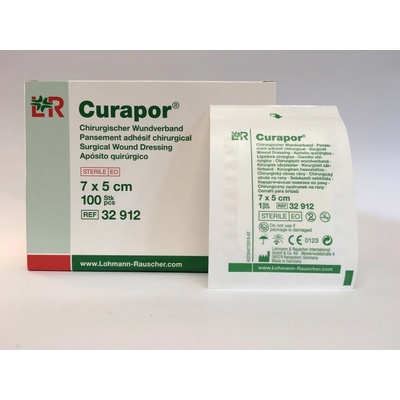 Curapor Sterilní krycí náplast 7 x 5 cm 100 ks