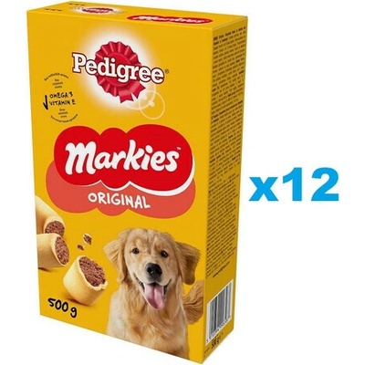 PEDIGREE Markies Original chrumkavé sušienky pre dospelých psov 12 x 500 g