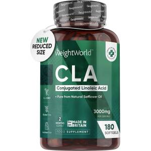 WeightWorld CLA - Конюгирана линолов киселина, 3000 mg x 180 софтгел капсули Weight Worl (113806 WW)