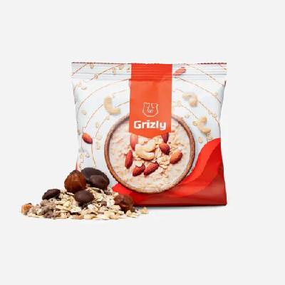 Grizly Ovsená kaša horká čokoláda a lieskové orechy 60 g