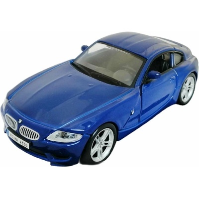 Bburago Метална кола Bburago - BMW Z4 M Coupe 2003, 1: 32, син металик (18-43000BLUE)