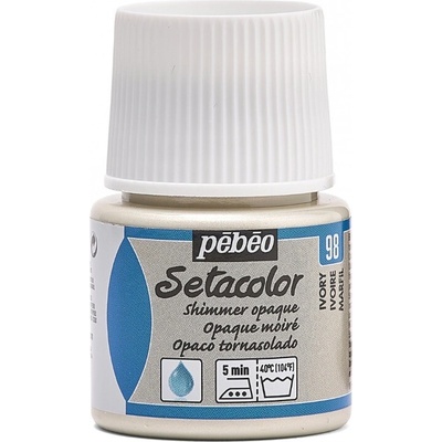 Pébéo Setacolor opaque farba na textil 98 shimmer ivory 45 ml
