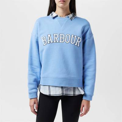 Barbour Блуза Barbour Silverdale Logo Sweatshirt - Blue Sky