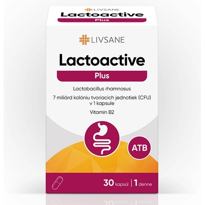 Livsane Lactoactive Plus vitamin B2 30 kapslí
