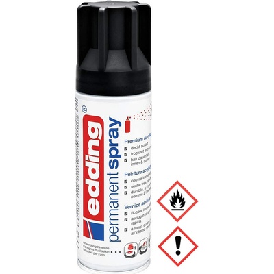 EDDING Akrylový sprej, 200ml, "5200", lesklá čierna