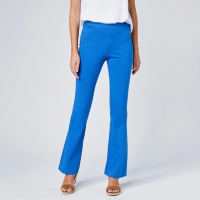 Bootcut legíny s pružným pásom tmavomodrá