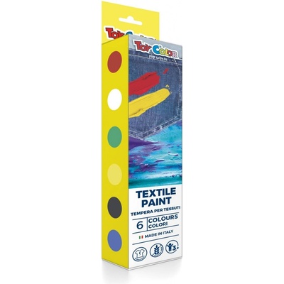 Sada farieb na textil 6 ks 25 ml 538