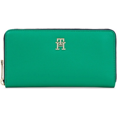 Tommy Hilfiger Голям дамски портфейл Tommy Hilfiger Th Essential Sc Large Za Corp AW0AW16094 Olympic Green L4B (Th Essential Sc Large Za Corp AW0AW16094)