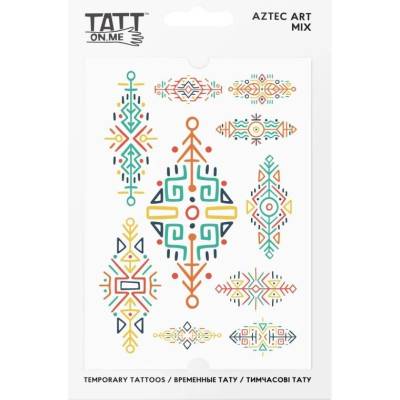 Vodeodolné dočasné tetovačky Umenie Aztékov TATTonMe mix