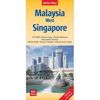 Západní Malajsie Singapur 1:1,5M mapa NELLES