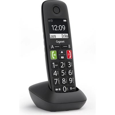 Gigaset Безжичен dect телефон gigaset comfort e290hx, ЧЕРЕН s30852-h2961-r101 (s30852-h2961-r101)