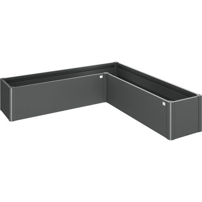 Biohort Vyvýšený záhon Belvedere Mini L200 plechový 201 x 201 x 45 cm tmavosivý metalický