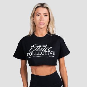 GymBeam Дамска къса тениска Thrive Black M