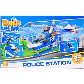 BuildMeUp stavebnica - Policejní vrtulník (Police station) 122 ks