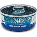 Konzervy pre mačky N&D Cat Ocean tuna, squid & shrimp 70 g