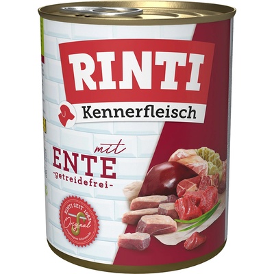RINTI 800г Kennerfleisch RINTI, консервирана храна за кучета - патица