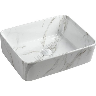 SAPHO Dalma 48x38 cm white marble (MM517)
