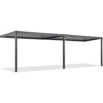 Garden Point Пергола за тераса Lagos 3x6 за стена с 2 ролетни щори от всяка страна 6 м Garden Point антрацит (GAP1112)