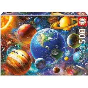 Educa Пъзел Educa от 500 части - Слънчевата система (EDU18449)