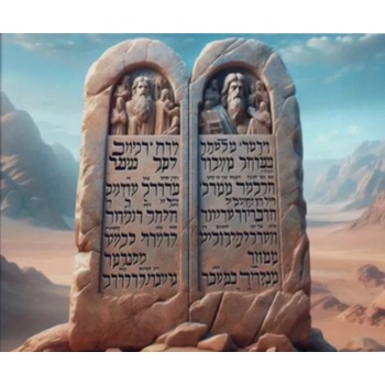 Norimpex - Puzzle Diamant painting: Stone slabs with writing 30x40cm - 1 - 39 piese