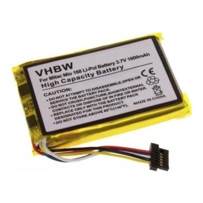 VHBW Batéria pre Mitac Mio 168 / Medion MD95000, 1800 mAh - neoriginálne