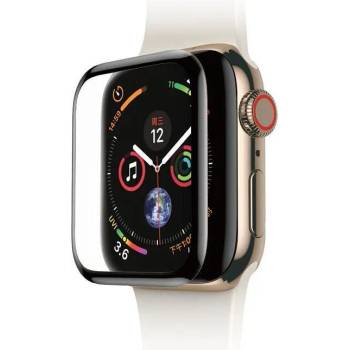 Baseus Стъклено защитно покритие Baseus Tempered Glass с извити ръбове за дисплея на Apple Watch series 4/5/6/SE 40мм, Черен прозрачен (SGAPWA4-G01)