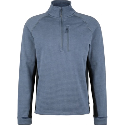Stoic Мъжки вълнен пуловер Stoic MerinoWaffleFleece320 NorrdalSt. Half Zip Merino jumper - Ink Grey / Black - размер XL (005-6577-0214)