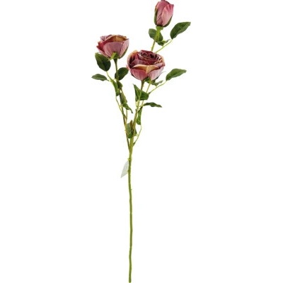 Umelá kvetinová ruža 61 cm fialová