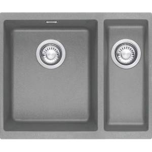 Franke Sirius - Мивка от тектонит SID 160/2, 560x440, сива 125.0582. 208 (125.0582.208) Мивка за вграждане