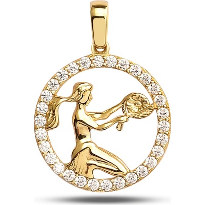 Lillian Vassago Zlatý přívěsek znamení Panna LLV95 GP001