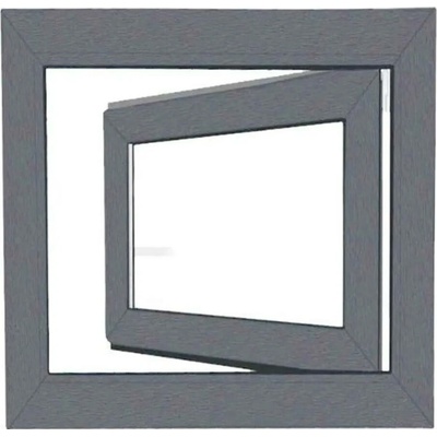 Bravo Plastové okno OS1 Color pravé 600 x 900 mm RAL 9006/bílá