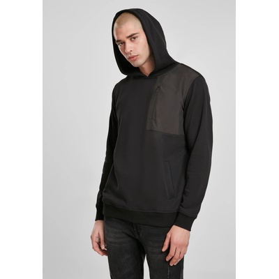 Urban Classics Мъжки суичър в черно Urban Classics Military Shoulder Pocket HoodieUB-TB3477-00007 - Черен, размер L